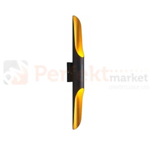 Kinkiet czarno-złoty BLACK TUBE E27 60cm