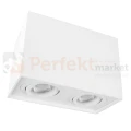 CHLOE DUO GU10 X2 NATYNKOWA GU10 250V IP20 97x185x125mm BIAŁY prostokątna  ruchoma