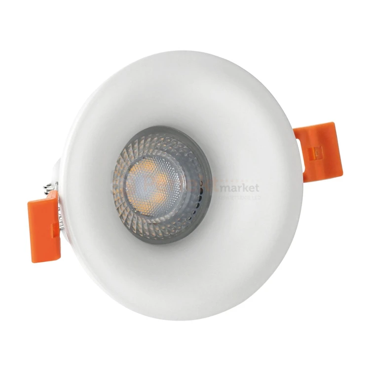 FIALE V GU10 OCZKO GU10 250V IP20 FI85x35mm BIAŁYokrągła