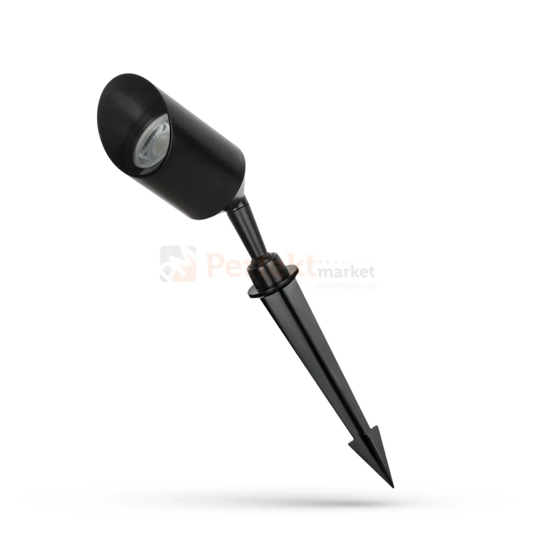 FLORI SPOT GU10 OGRODOWA 250V IP65 340x80x60mm CZARNY wbijana/z podstawką