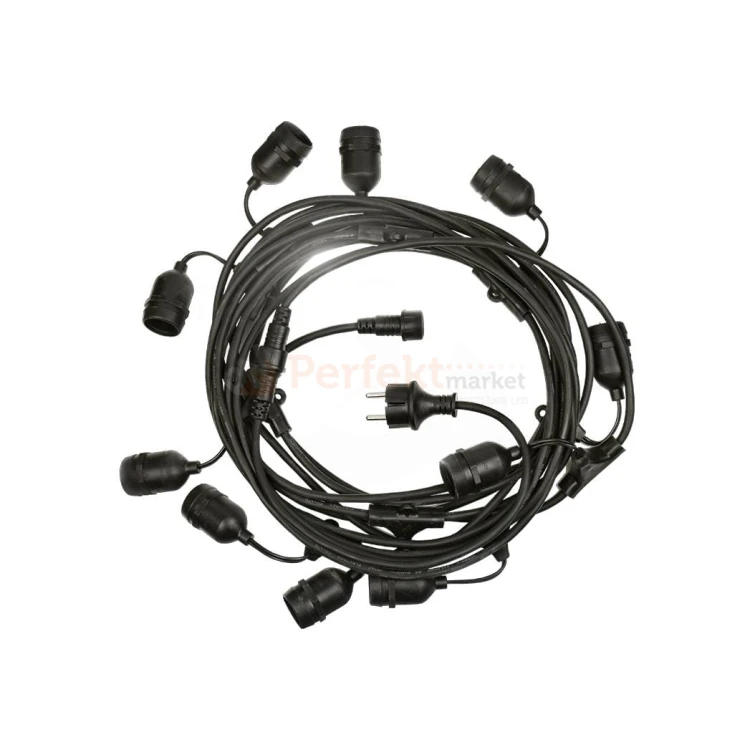 GIRLANDA 10M 10xE27 250V łączona SPECTRUM