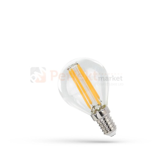 LED KULKA E-14 230V 6W COG NW CLEAR SPECTRUM