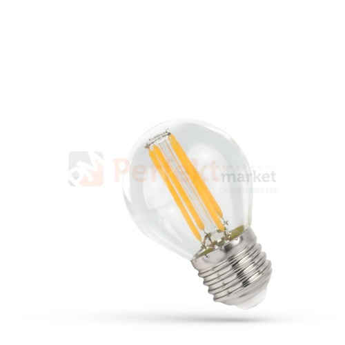 LED KULKA E-27 230V 6W COG NW CLEAR SPECTRUM