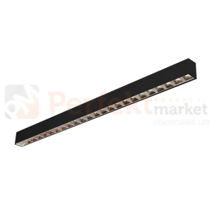 Lampa liniowa czarna Raggio LED 40W 4000K UGR16