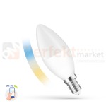 LED ŚWIECOWA 5W E-14 230V CCT+DIM Wi-Fi Spectrum SMART