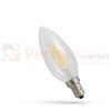 LED ŚWIECOWA E-14 230V 6W COG NW CLEAR SPECTRUM
