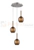 Lampa wisząca Monic Copper potrójna sufitowa kule kula oświetlenie_LED led pendant miedziana miedź MD1629-3B  Zuma Line perfektmarket.jpg