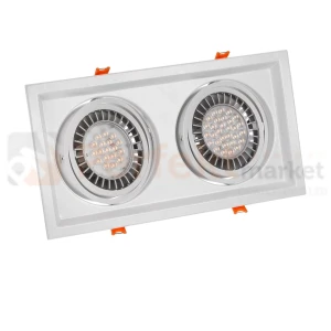 Oprawa downlight wpuszczana MDD MAXI DUE GU10 x 2 AR111  biała