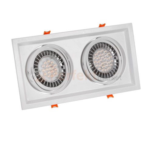 MDD MAXI DUE GU10 X 2 AR111  250V IP20 186x336x43mm BIAŁY