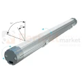 zaślepka aluminiowa do profilu LED typu cosmoz otworem czarna srebrna oświetlenie_led perfektmarkat schemat