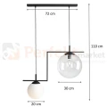 Lampa wisząca designerska ZAC 2 MIX szklane kule perfektmarket.jpg
