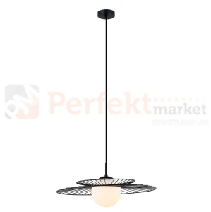 Italux Sarah MDM-4000/1 BK lampa wisząca druciana czarna