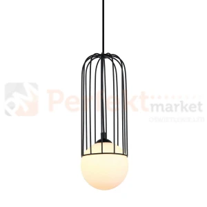 Italux Simon MDM-3938/1 BK lampa wisząca druciana czarna