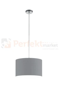 Lampa wisząca szara abażur 40cm Trio HOTEL 303300111