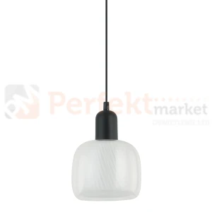 Lampa wisząca Lamezia szkło Italux PND-67594-1-BK+CL
