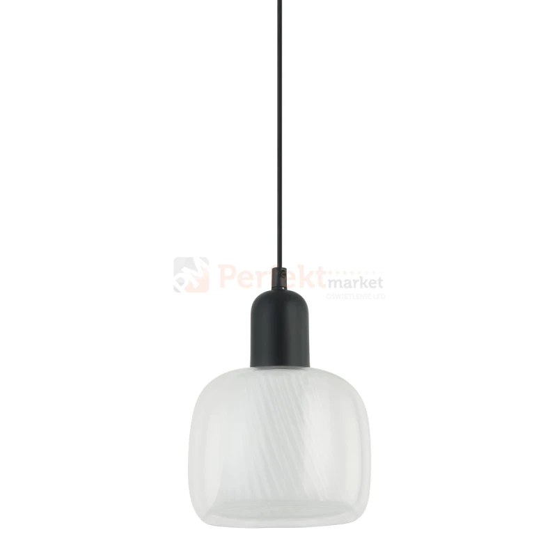 Lampa wisząca Lamezia szkło Italux PND-67594-1-BK+CL.jpg
