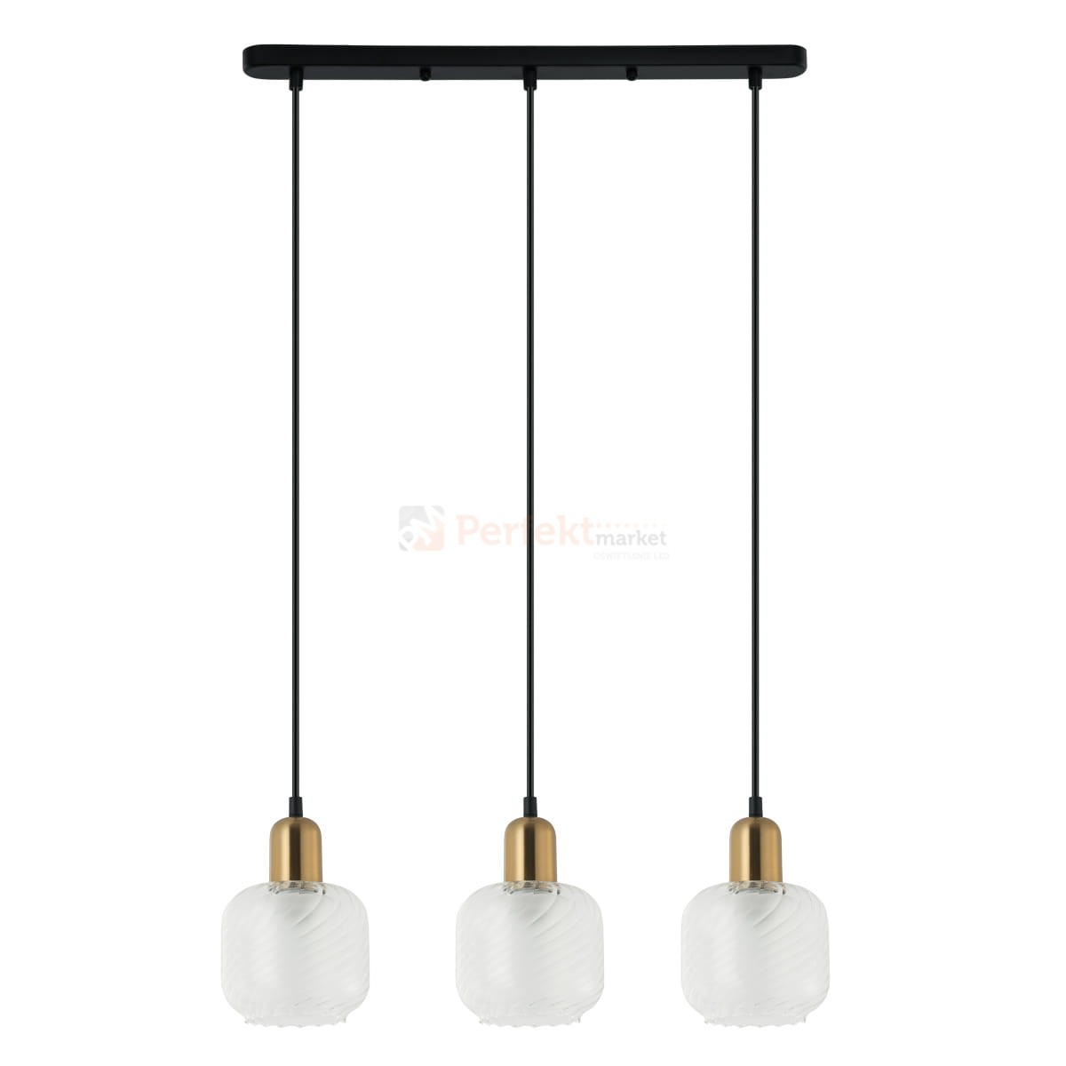 Italux PND-67594-3-BRO+CL Wisz�ce br�z antyczny, czarny