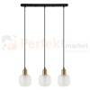 Italux PND-67594-3-BRO+CL Wisz�ce br�z antyczny, czarny