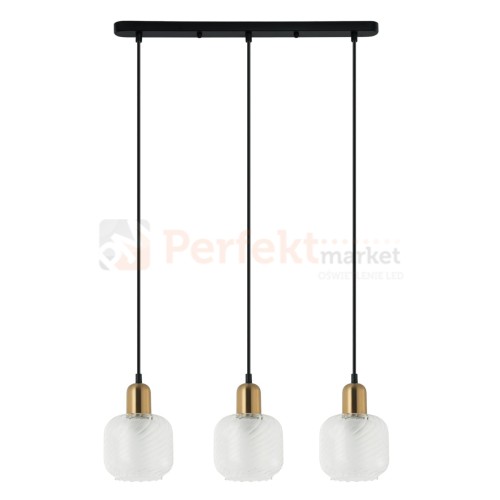 Italux PND-67594-3-BRO+CL Wisz�ce br�z antyczny, czarny