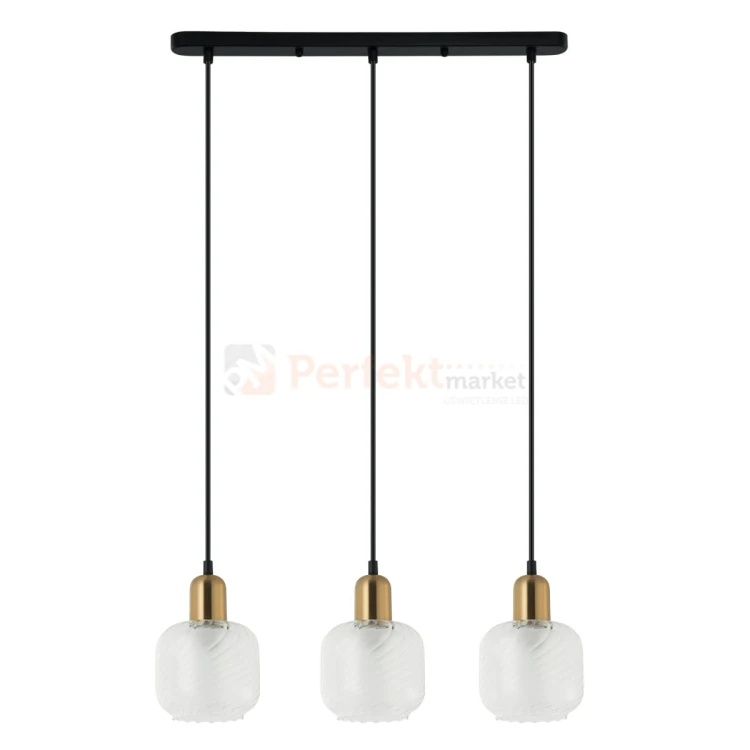 Italux PND-67594-3-BRO+CL Wisz�ce br�z antyczny, czarny