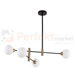 Italux PND-9148-4-OPAL Wisz�ce czarny, mosi�ny