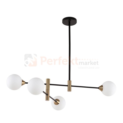 Italux PND-9148-4-OPAL Wisz�ce czarny, mosi�ny