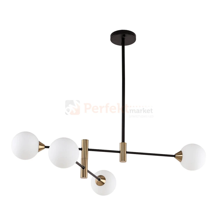 Italux PND-9148-4-OPAL Wisz�ce czarny, mosi�ny