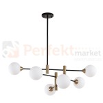 Italux PND-9148-6-OPAL Wisz�ce czarny, mosi�ny