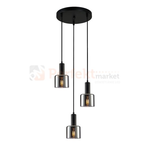 Italux PND-65342-3A-BK+SG Wisz�ce czarny
