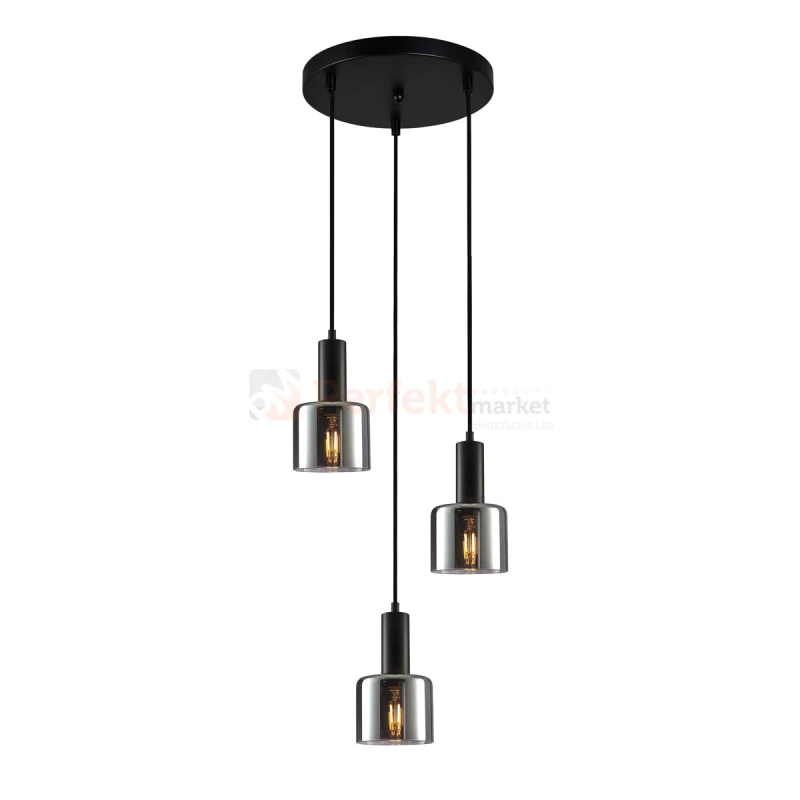 Italux PND-65342-3A-BK+SG Wisz�ce czarny