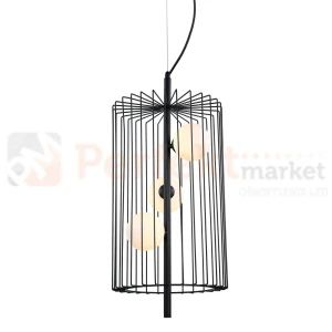 Italux Hayden MDM-3935/3 BK lampa wisząca druciana czarna