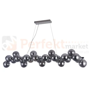Italux Cabella PND-5252-A-25-CH+SMK lampa wisząca chrom dymione kule