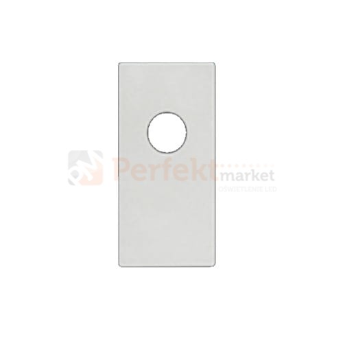 Zaślepka końcowa z otworem biała do szyny typ B i C magnetycznej oxyled multiline perfektmarket.jpg