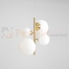 BLOOM 4 BRASS 1091L40 lampa wisząca miedź kule szklane białe do salonu perfektmarket olsztyn.jpg