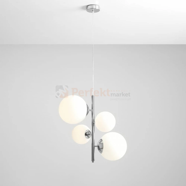 lampa wisząca na ramieniu chrom szklane białe kule ALdex BLOOM 4 CHROME 1091L4 perfektmarket 2.jpg
