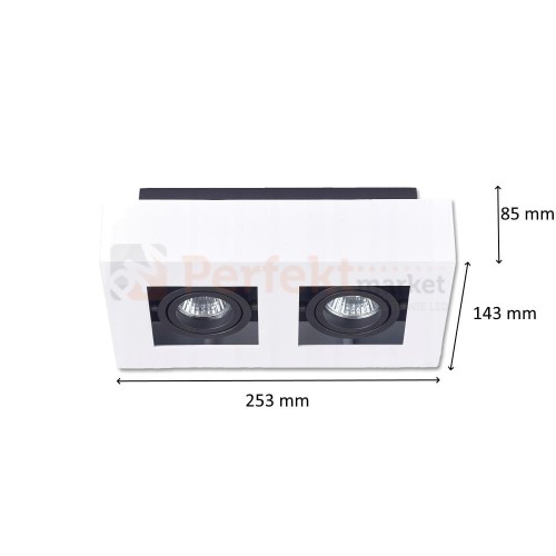 oprawa sufitowa 2xGU10 50mm 230v downlight biało czarny perfektmarket wymiary.jpg