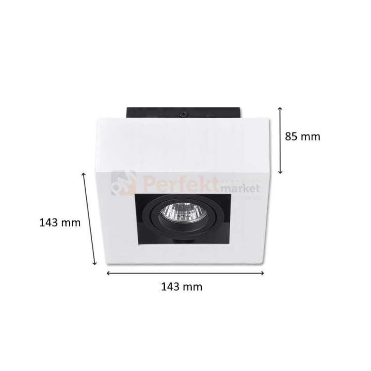 oprawa sufitowa 1xGU10 50mm 230v downlight biało czarny wymiary perfektmarket.jpg