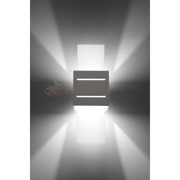 lampa_ścienna kinkiet biała g9 nowoczesna minimalizm design lampa kwadratowa plafon LED loreto biały perfektmarket SL.0203