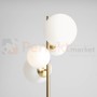 Mosiężna lampa podłogowa BLOOM 4 FLOOR BRASS mosiądz białe kule perfektmarket 3.jpeg
