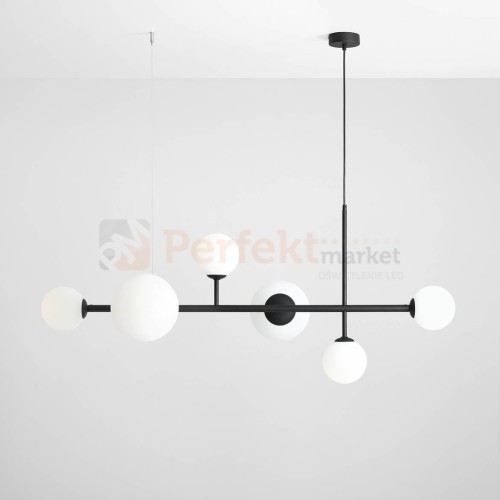 Efektowna lampa wisząca DIONE 6 BLACK Aldex białe kule czarne ramie perfektmarket olsztyn 3.jpeg