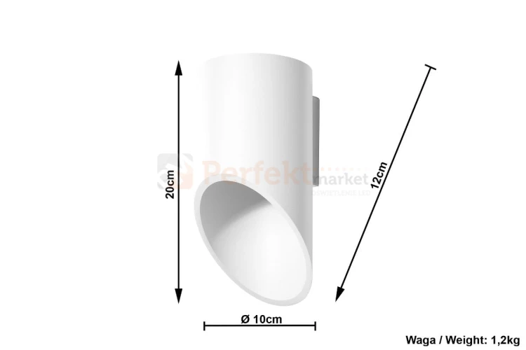 Kinkiet PENNE 20 Biały wymiary perfektmarket 1.jpg
