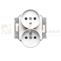 gniazdo podwójne pefektmarket 1 viko karre z ramką 90964671.jpg