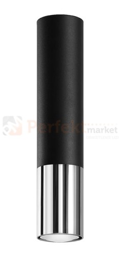 Plafon LOOPEZ czarny/chrom SL.0939 Sollux