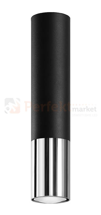 Plafon LOOPEZ czarny/chrom SL.0939 Sollux