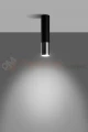 Plafon LOOPEZ czarny/chrom SL.0939 Sollux