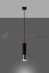 Lampa wisząca LOOPEZ 1 czarny/chrom SL.0940 Sollux