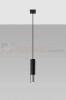Lampa wisząca LOOPEZ 1 czarny/chrom SL.0940 Sollux