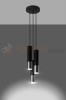 Lampa wisząca LOOPEZ 3P czarny/chrom SL.0943 Sollux