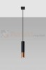 Lampa wisząca LOOPEZ 1 czarny/miedź SL.0946 Sollux