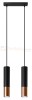 Lampa wisząca LOOPEZ 2 czarny/miedź SL.0947 Sollux